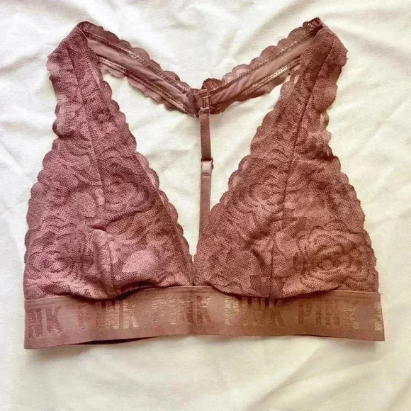 Victoria’s Secret PINK Lace Bralette Mauve - Picture 1 of 9